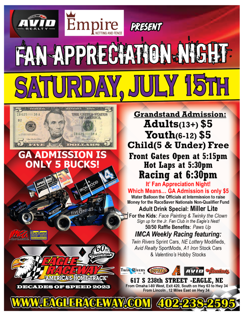 Avid Realty & Empire Fence present FAN APPRECIATION NIGHT- Sat, July ...